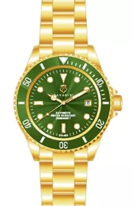 Diver's Automatic CAVADINI Stainless Green 30 BAR XXL 45mm - Picture 1 of 3
