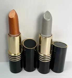 REVLON Super Lustrous Lipstick - HIGHBEAM BRONZE + SILVER STAR **ORIGINAL AS-IS - Picture 1 of 4