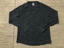 American Eagle Adult Mens Large Henley Shirt Long Sleeve 