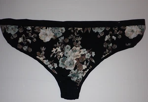 Mutandine perizoma Lane Bryant Cacique 26/28 nere floreali no show - Foto 1 di 5