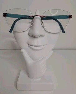 Silhouette Eyeglasses 5506 70 3040 Titan Burgundy Blue Rimless Austria 53-17 135 - Picture 1 of 7