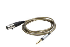 Male 3.5 mm TRS to 3-Pin Mini Female XLR Silver Plated Audio Cable 4FT/6FT