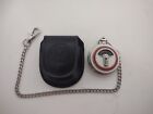 1953 Corvette Chevrolet 52mm Pocket Watch+Black Case+ 12” Chain by Franklin Mint