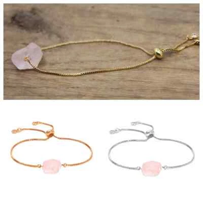 New Product Launch Irregular Raw Ore Three Types of Chain Women's Bracelet - Image 1 of 4