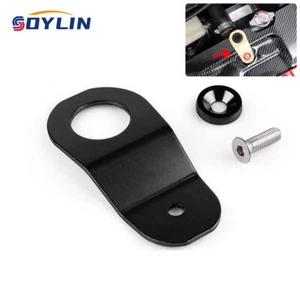 JDM Aluminum Stay Mount Bracket Black for Honda Civic 96-00 EK EJ DC S2000 Acura - Picture 1 of 8