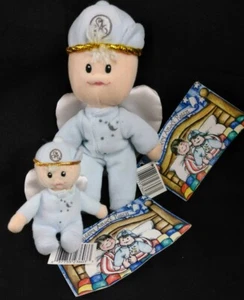 RYAN PRINCESS STOFFTIER 1999 ⭐ NEU MIT ETIKETT⭐ ❤️ZWEI SCHLÄFRIGE ENGEL Plüschpuppen 8 Zoll & 4 Zoll ❤️NEU❤️ - Bild 1 von 12