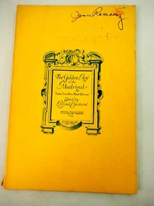 The Golden Age of The Madrigal 12 Part Mixed Chorus by ALfred Einstein 1942 - Picture 1 of 9