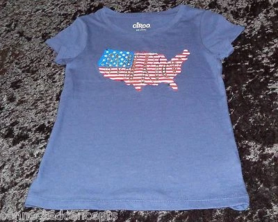 Camiseta Verano Julio 4th America Jóvenes Niñas (TALLA XSmall) ¡NUEVA! Foto 1 de 2