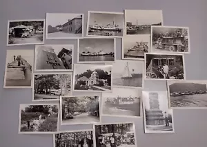 Found 20 Family Vacation 4x3 B/W photos Michigan Camping, Site Seeing 1960's - Picture 1 of 8