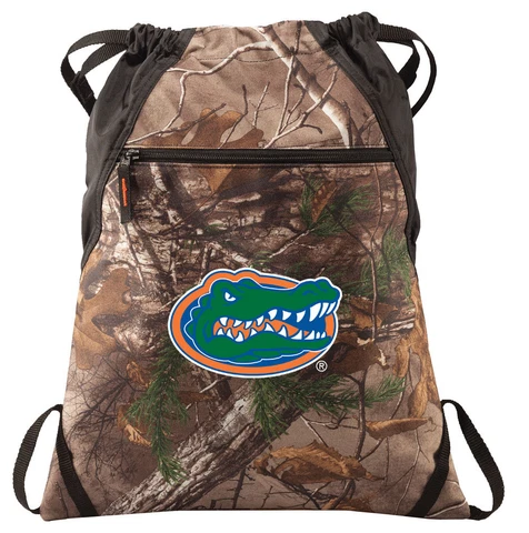 Florida Gators Camo Cinch Pack REALTREE University of Florida Drawstring Bag Cover