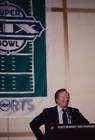 Roone Arledge speaking at the press conference for Super Bowl - 1985 Old Photo 3