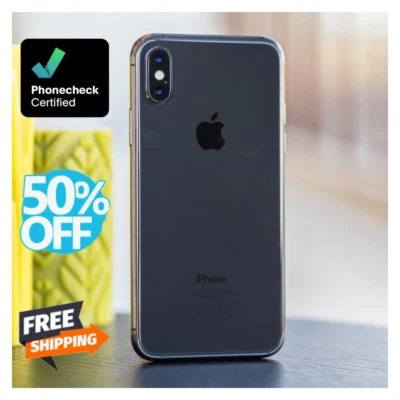 Apple iPhone X 256GB 64GB 4G WIFI iOS Unlocked CDMA/GSM Verizon Boost - Image 1 of 4