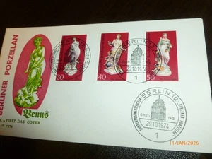 Berlin 1974 Berliner Porzellan FDC Special Cancel Unaddressed VGC - Picture 1 of 5