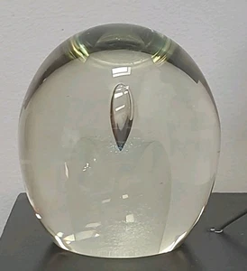 Robert STEPHAN Paperweight Glass Iridescent DICHROIC Prismatic Candle Signed '88 - Picture 1 of 5