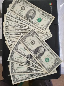 Lot Of $5 1995$50 face value&$5face valueStar $1 1969 12017 2013 Federalreserve - Picture 1 of 9