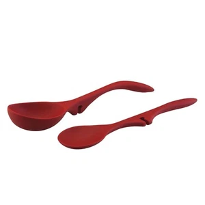 Rachael Ray 2 Piece Lazy Spoon & Ladle Set Red - Picture 1 of 1