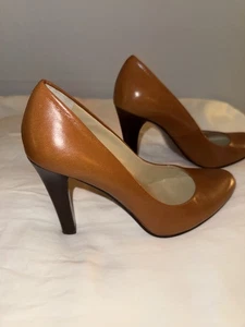 Lauren Ralph Lauren Zabrina Women's Brown Leather Pumps Heels Size 5.5 B - Picture 1 of 6