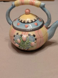 Sakura China “Hearts & Flowers” Unique Pink Hearts & Tulips EUC Cute & Cozy - Picture 1 of 10