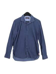 Cuello camisero Ben Sherman para hombre: 15,5 pulgadas azul 100 % algodón básico - Imagen 1 de 7