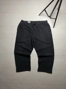 Dries van Noten Leinen Designer Cropped Hose 54 Gr. Damen Avantgarde Blau - Bild 1 von 18