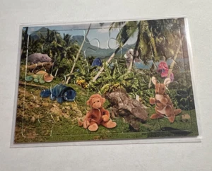 Jungle Creatures and Lazy Dogs - 1998 TY Beanie Baby Puzzle Card - Picture 1 of 2