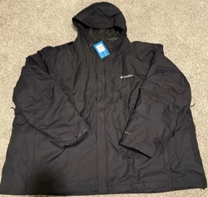 Columbia Whirlibird IV Interchange 3-In-1 Omni-Tech Jacket Black Mens Sz 6X 6XL - Picture 1 of 24