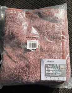 Sonoma Goods For Life Ultimate Bath Towel Hygro Technology 27"X52" Terracotta - Picture 1 of 4