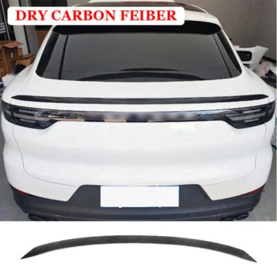 DRY CARBON FIBER Rear Trunk Spoiler Wing  For Porsche Cayenne Turbo Coupe 18-22 - Image 1 of 4