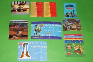 1995 TOY STORY BASE 90 CARD SET DISNEY MOVIE + 8 STICKER INSERT SET - Picture 1 of 14