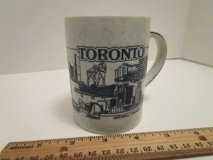 Vintage Toronto, Canada Queen City History Speckled Souvenir Coffee Cup EUC - Picture 1 of 6