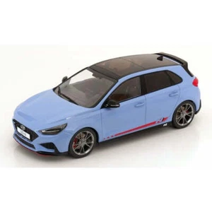 1:18 Hyundai i30N -- Light Blue w/Red Stripe -- Model Car Group (MCG) - Picture 1 of 3
