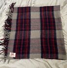 Vintage Troy Leisure Blanket Plaid Wool Blend 48x50
