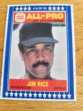 1987 Burger King MSA All-Pro 2nd Series #16, Jim Rice Red Sox EX