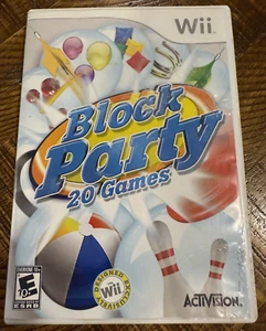 Block Party 20 Giochi (Nintendo Wii, 2008) Manuale CIB Testato *SPEDIZIONE GRATUITA* - Foto 1 di 3