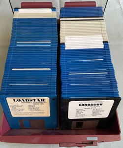 HUGE Lot of 107 Commodore Loadstar 3.5" Computer Disk Issues 120-230 (Missing 4)