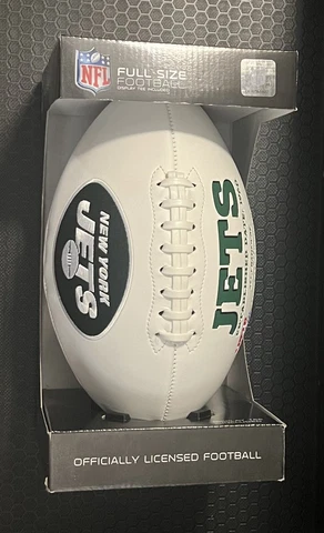 New York Jets Football Full Size White Panel Logo Signature Series New NIB!! Cover