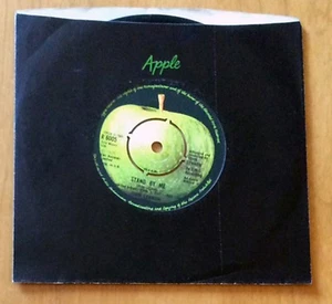 JOHN LENNON "STAND BY ME/MOVE OVER MS L" 45 W/APPLE SLEEVE UK PRESSING - Picture 1 of 1
