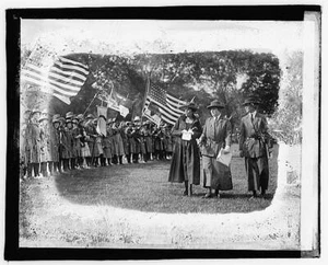 Photo:Mrs. Coolidge, Girl Scout review - Picture 1 of 1