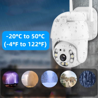 TELECAMERA PTZ 1080P FULL HD ESTERNA IP CAMERA MOTORIZZATA IR WIFI WEBCAM