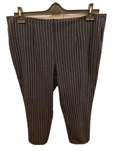 Pantaloni Donna Philippe Matignon Blu a righe bianche Taglia L - Foto 1 di 6