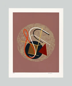 César DOMELA - "Composition" - Serigrafia, 72 x 59 cm - Foto 1 di 5
