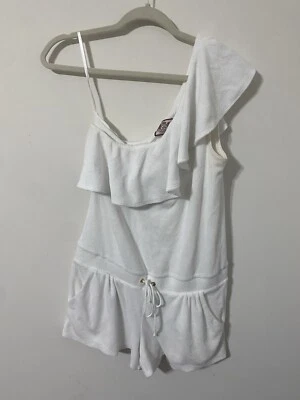 Juicy Couture Vintage Terry Cloth Off Shoulder Towel Bathing Suit Cover Sm/ Med - Image 1 of 4
