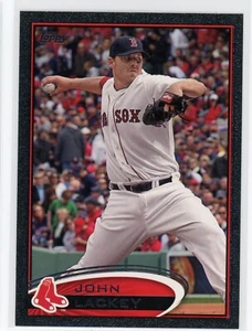 2012 Topps John Lackey #328 Black Border #/61 Boston Red Sox - Bild 1 von 2