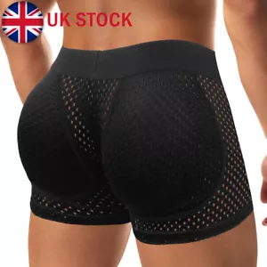 Men's Padded Buttock Hip Enhancer Underwear Boxer Briefs Butt Lifter Body Shaper - Picture 1 of 23