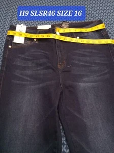 50 % OFF SL JEANS, DENIM BLUE STRETCH WAIST 37 iN , H9 SLSR46 SIZE 16, NEW - Picture 1 of 5