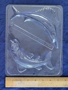 Vintage Fish Mold Plastic 2 Cavity Crafting - Picture 1 of 3