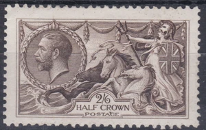 Sg 399 Spec N63 (2) 2/6 tiefes Sepiabraunes Seepferdchen UNMONTIERT NEUWERTIG/NEUWERTIG - Bild 1 von 1