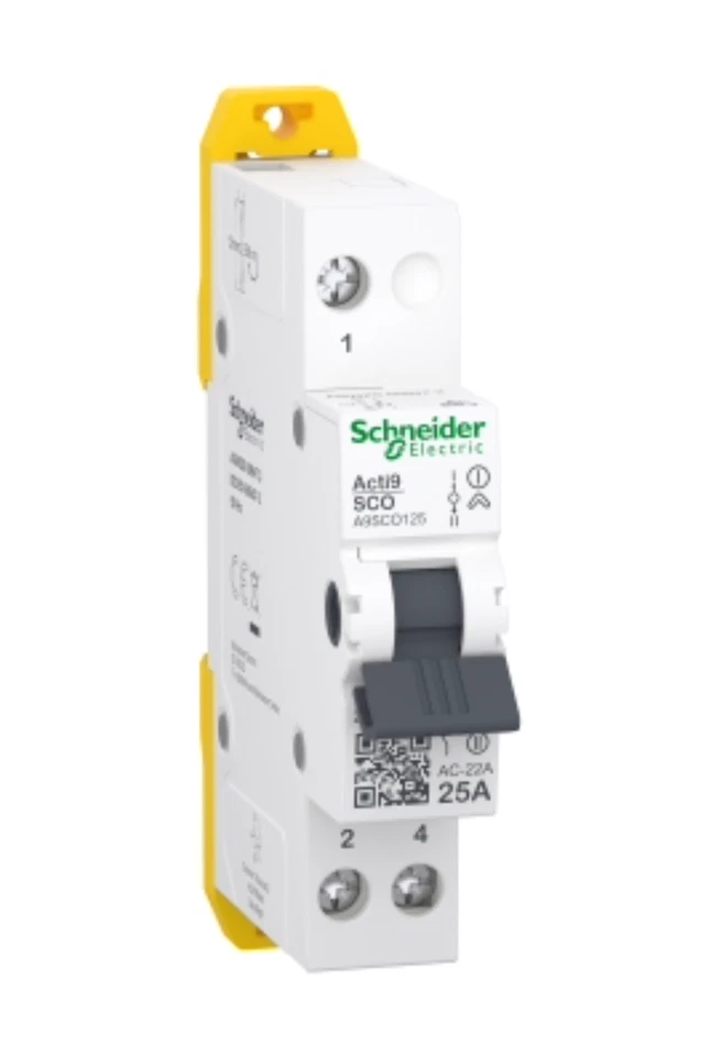 Schneider Electric - Changeover switch, Acti9, 1P, 25A, 230/240VAC / A9SCO125 - image 1 of 3
