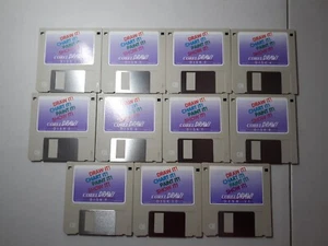 Corel Draw 3.5" Floppy Disk Set of 11 IBM Vintage VTG Free Shipping - Picture 1 of 3