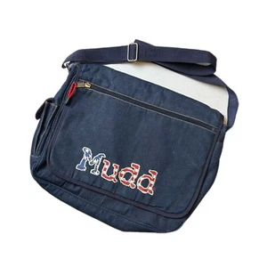 VTG MUDD Dark Blue Denim Crossbody/Messenger Bag - Y2K 90s - Picture 1 of 9